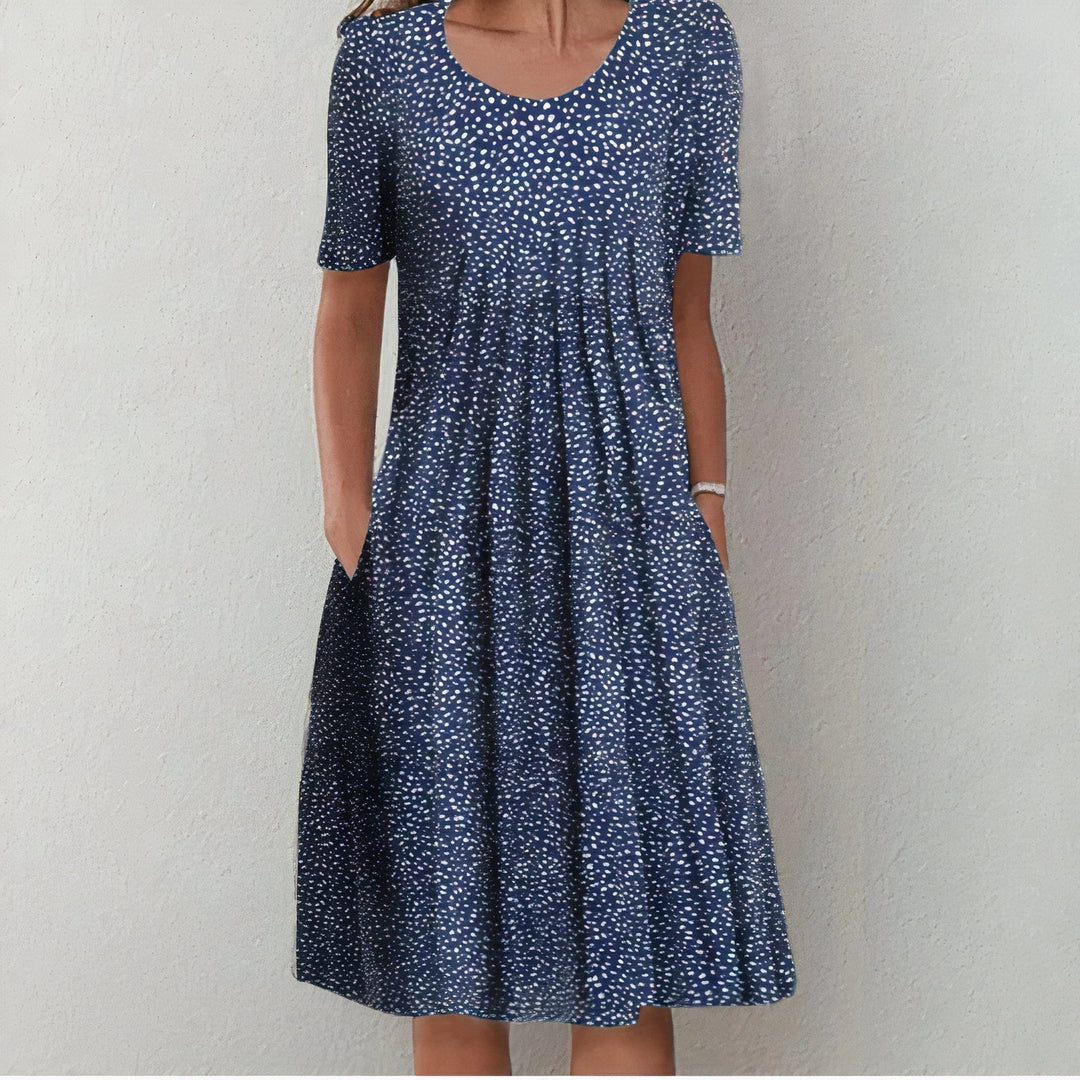 Savannah  | Floral Midi Dress with Pockets