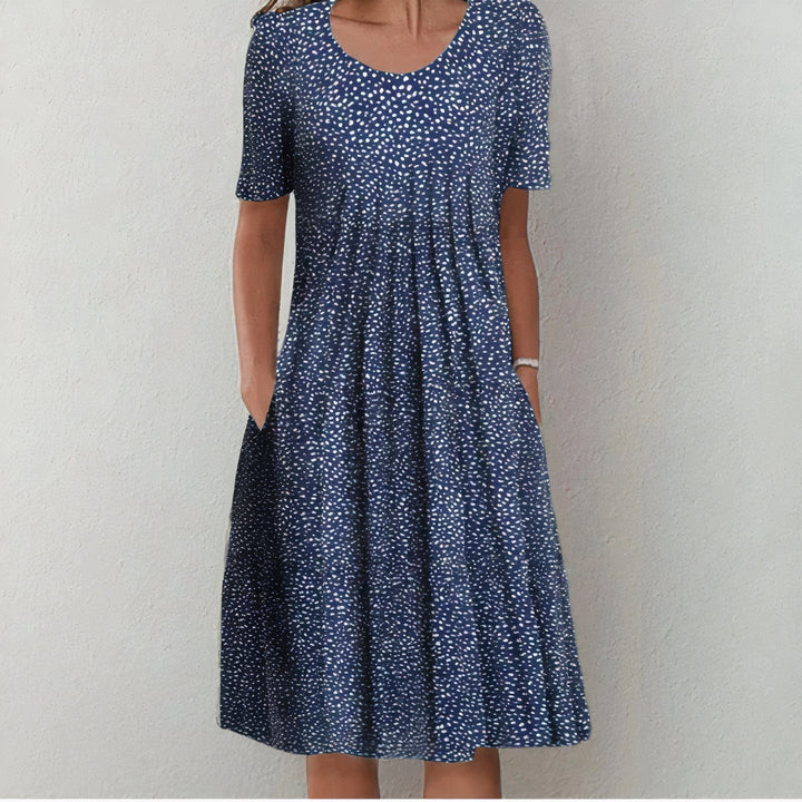 Savannah  | Floral Midi Dress with Pockets