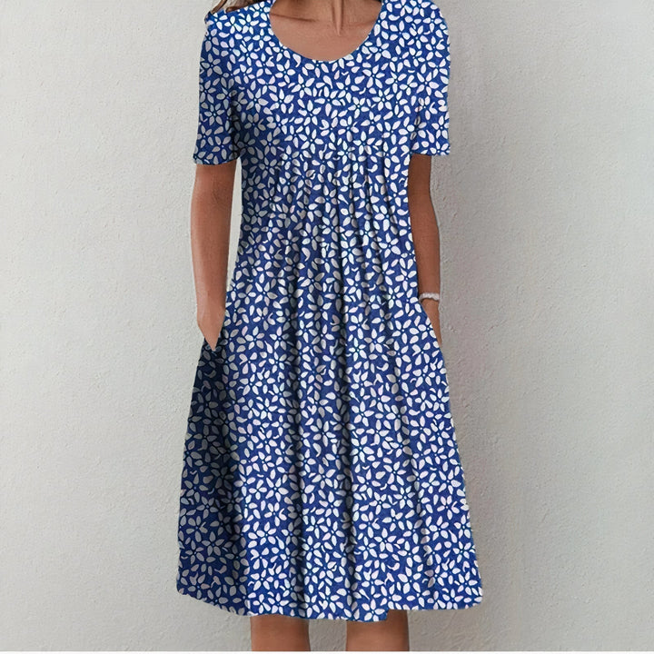 Savannah  | Floral Midi Dress with Pockets